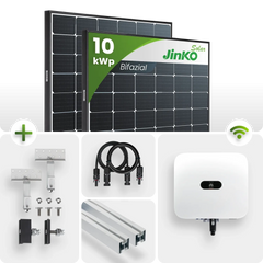 10 kWp PV-Anlage 24x Jinko 430Wp Bifazial Glas-Glas Black Frame