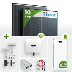 10 kWp PV-Anlage 23x Trina 440Wp Glas-Glas Black Frame 15kW Speicher