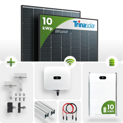 10 kWp PV-Anlage 23x Trina 440Wp Glas-Glas Black Frame 10kW Speicher