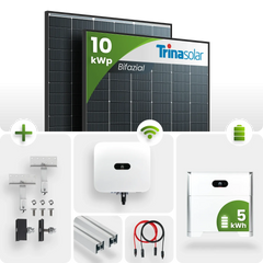 10 kWp PV-Anlage 23x Trina 440Wp Glas-Glas Black Frame 5kW Speicher